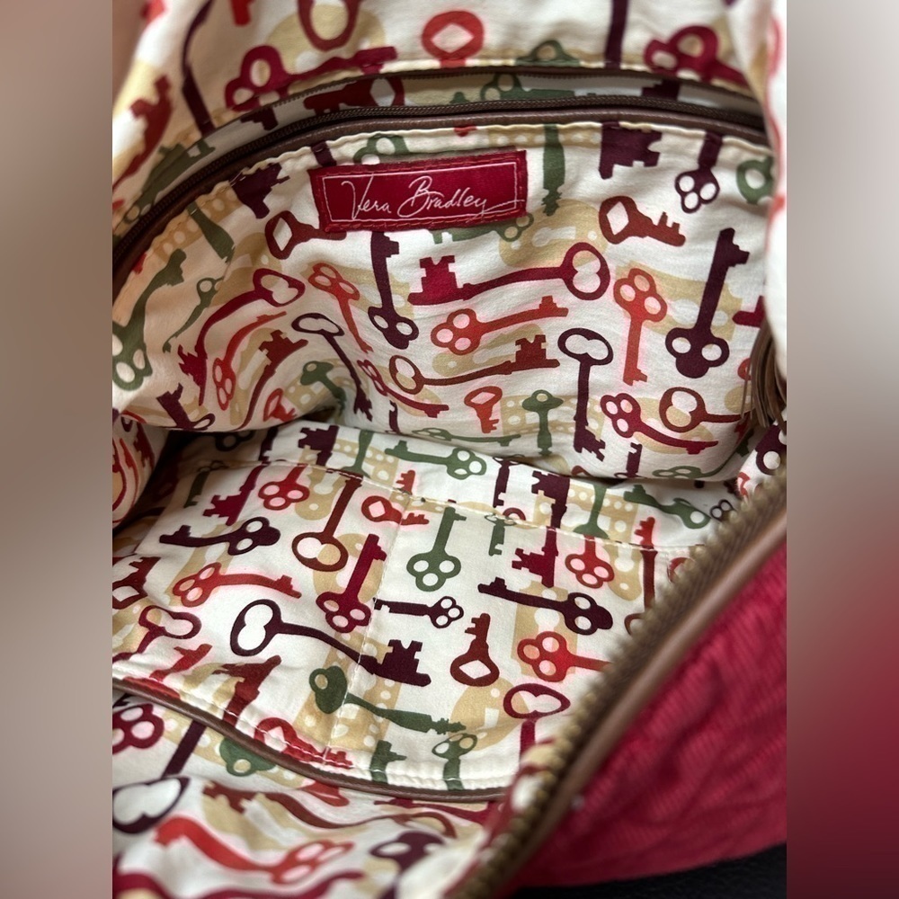 Vera Bradley Red Corduroy XL hobo bag EUC‌‌‌‌‌‌ - Picture 11 of 17